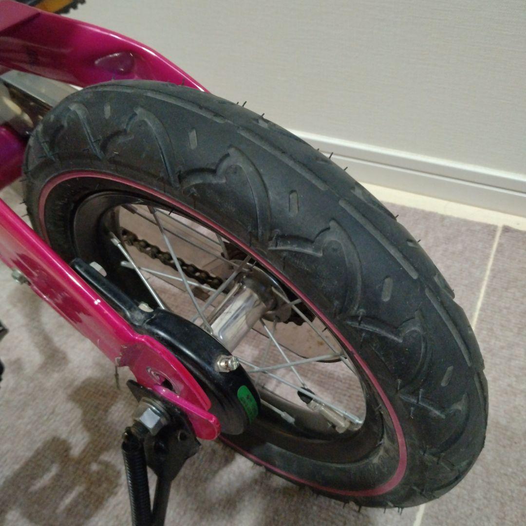 へんしんバイク　ピンク　１２インチ