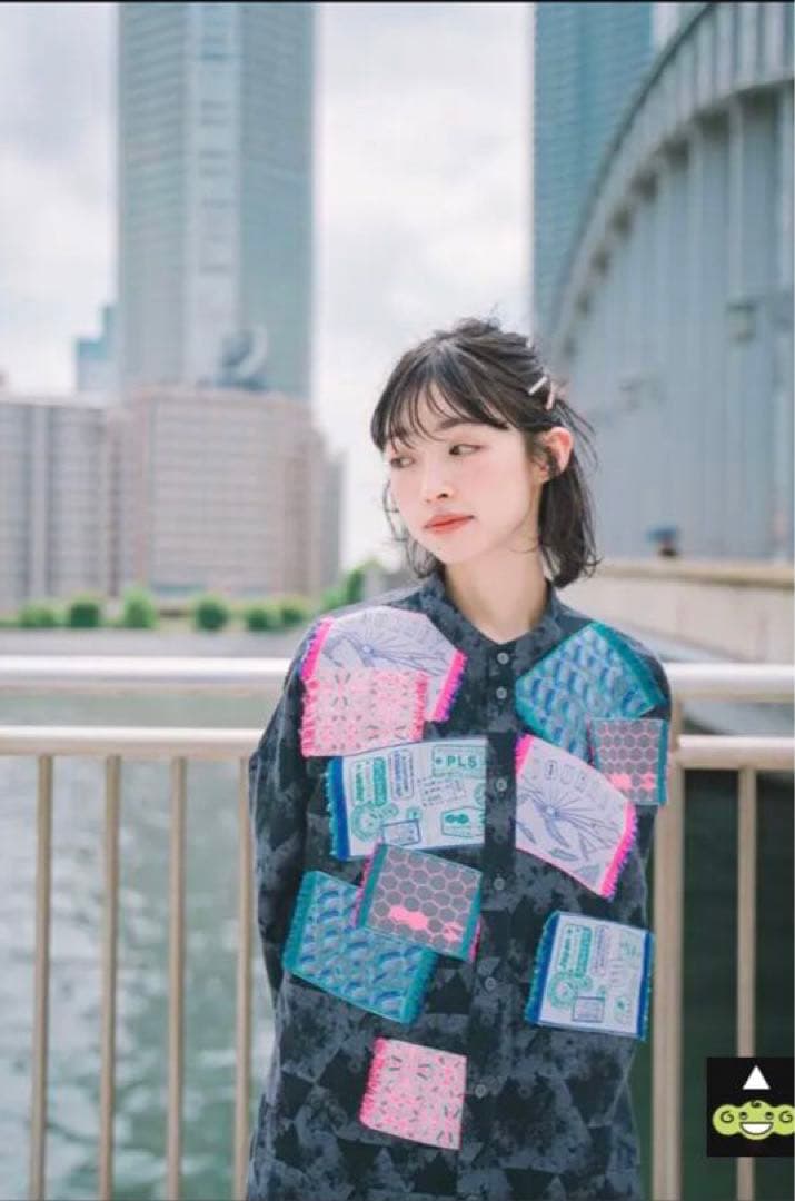 POLS ポルス　Souvenir シャツワンピース　ネイビー