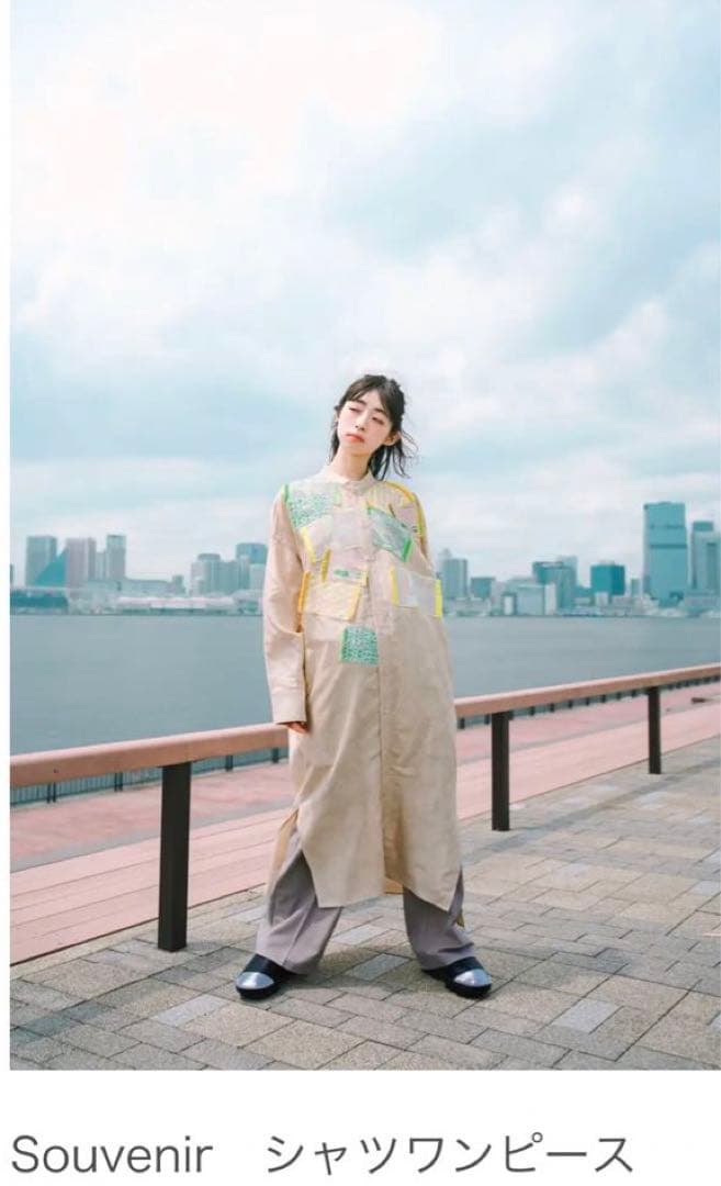 POLS ポルス　Souvenir シャツワンピース　ネイビー