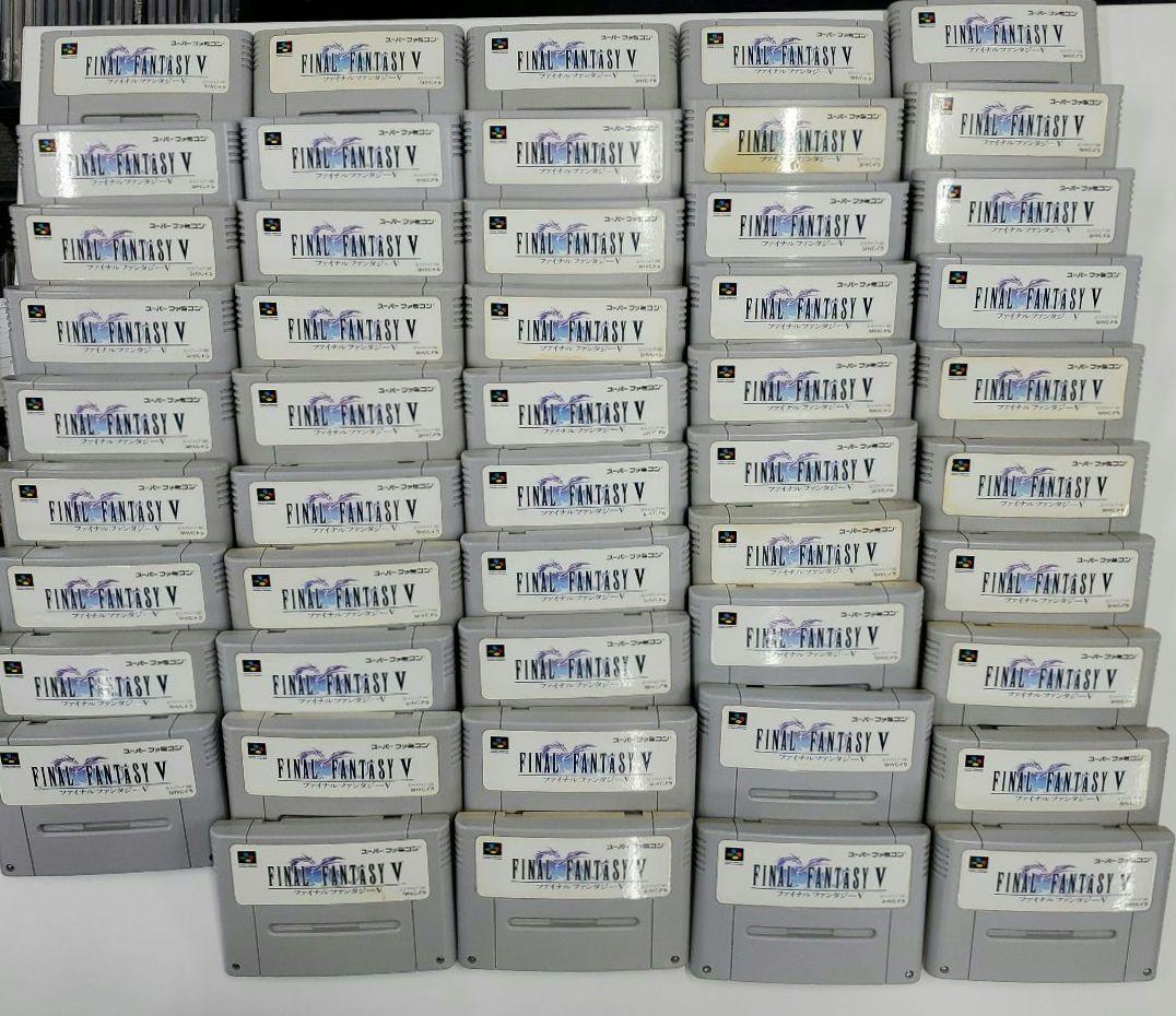 No.2015　SFC　ファイナルファンタジーⅤ　同ソフト49本まとめ売り