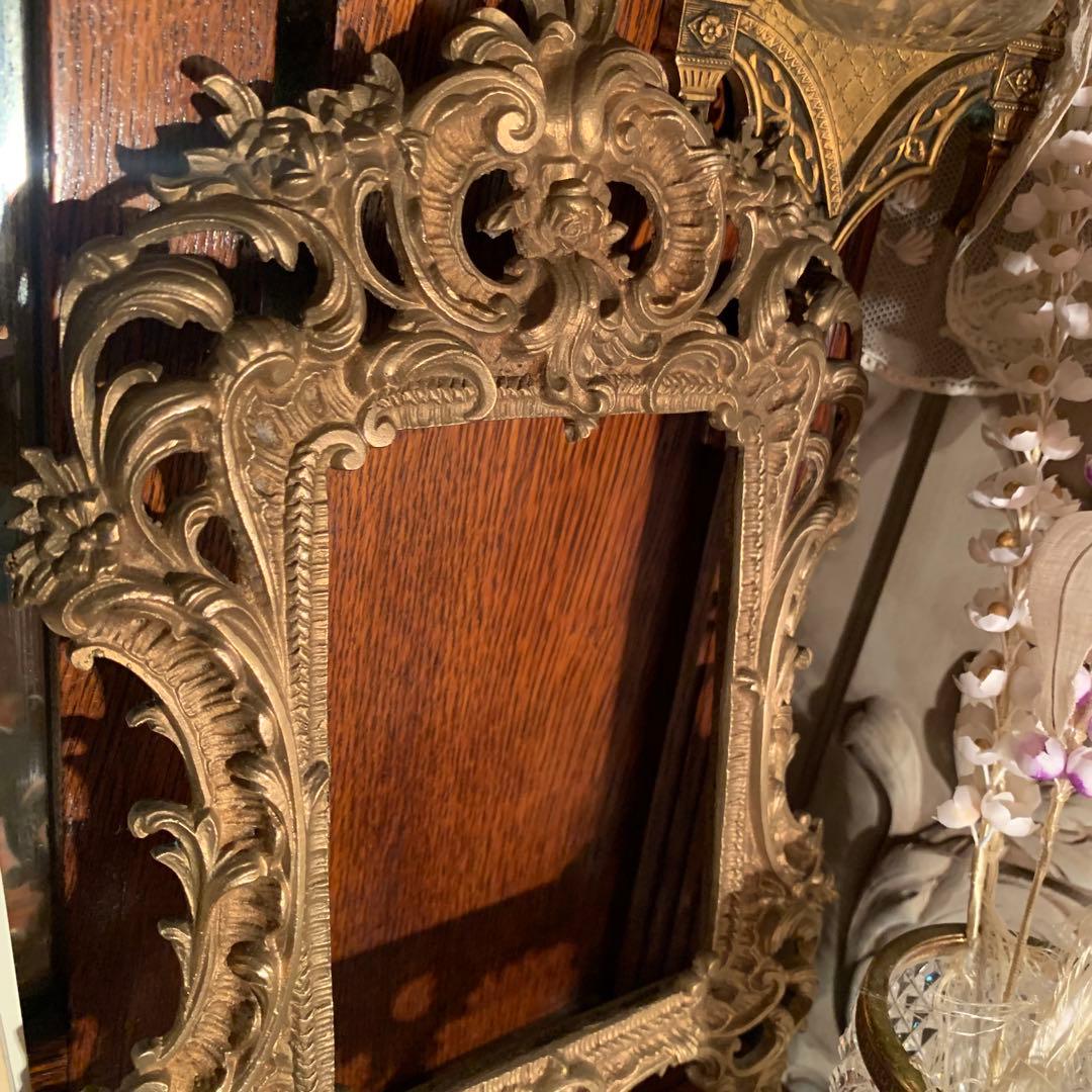 フランスアンティーク　ブロンズフレーム