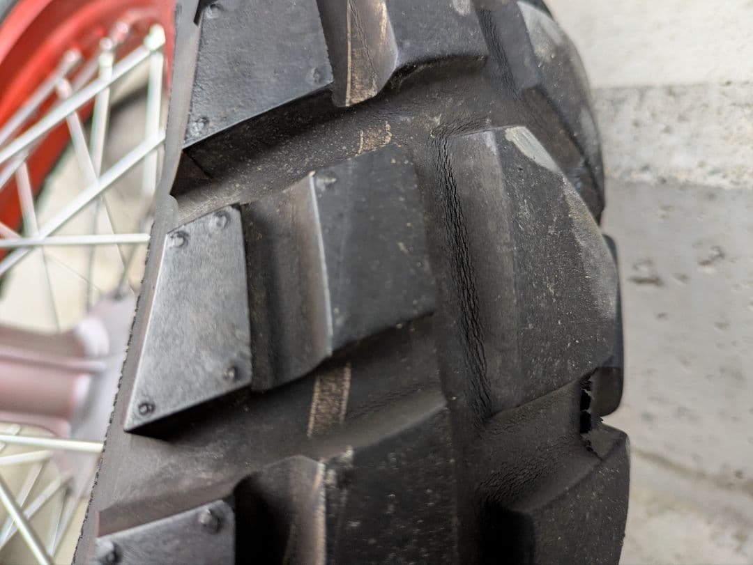 YAMAHA　トリッカー　フロント＆リアホイールセット