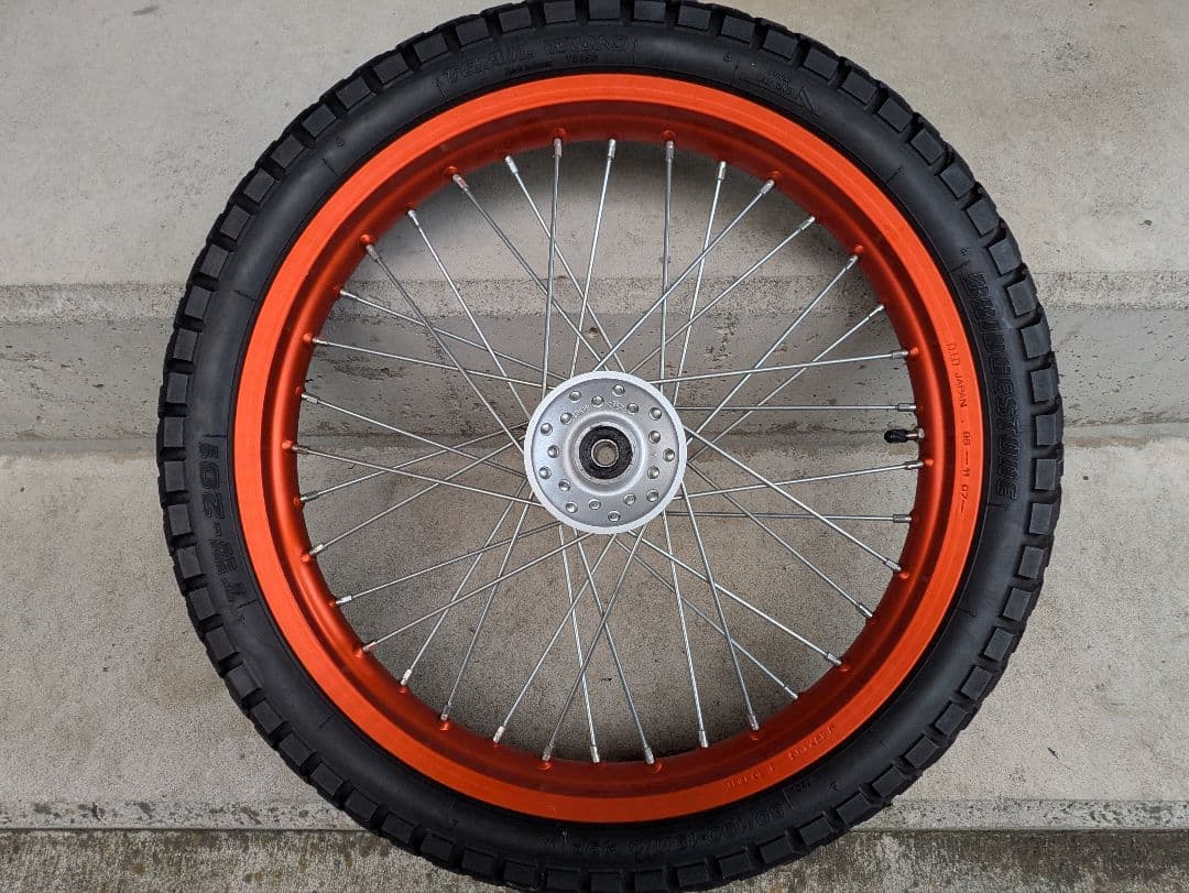 YAMAHA　トリッカー　フロント＆リアホイールセット