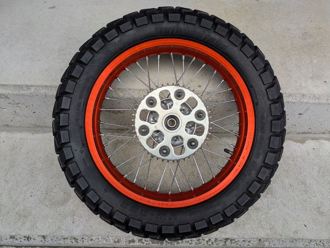 YAMAHA　トリッカー　フロント＆リアホイールセット