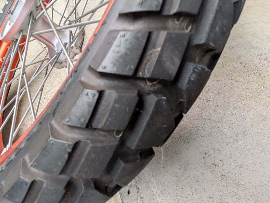 YAMAHA　トリッカー　フロント＆リアホイールセット