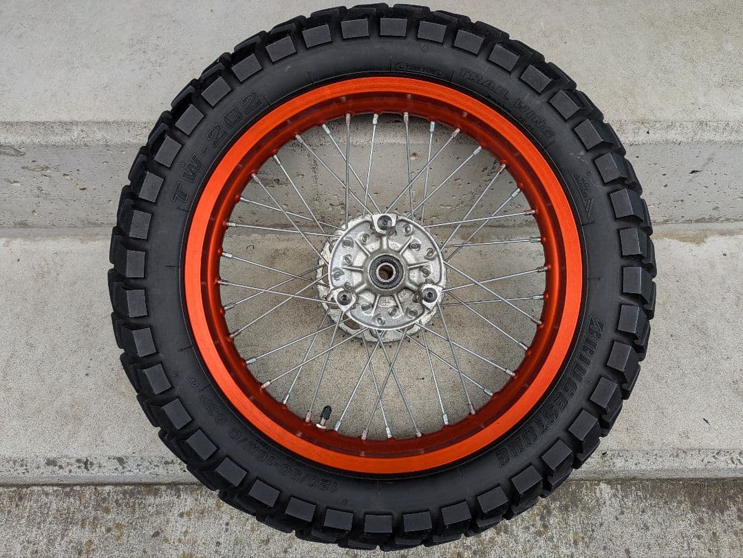 YAMAHA　トリッカー　フロント＆リアホイールセット