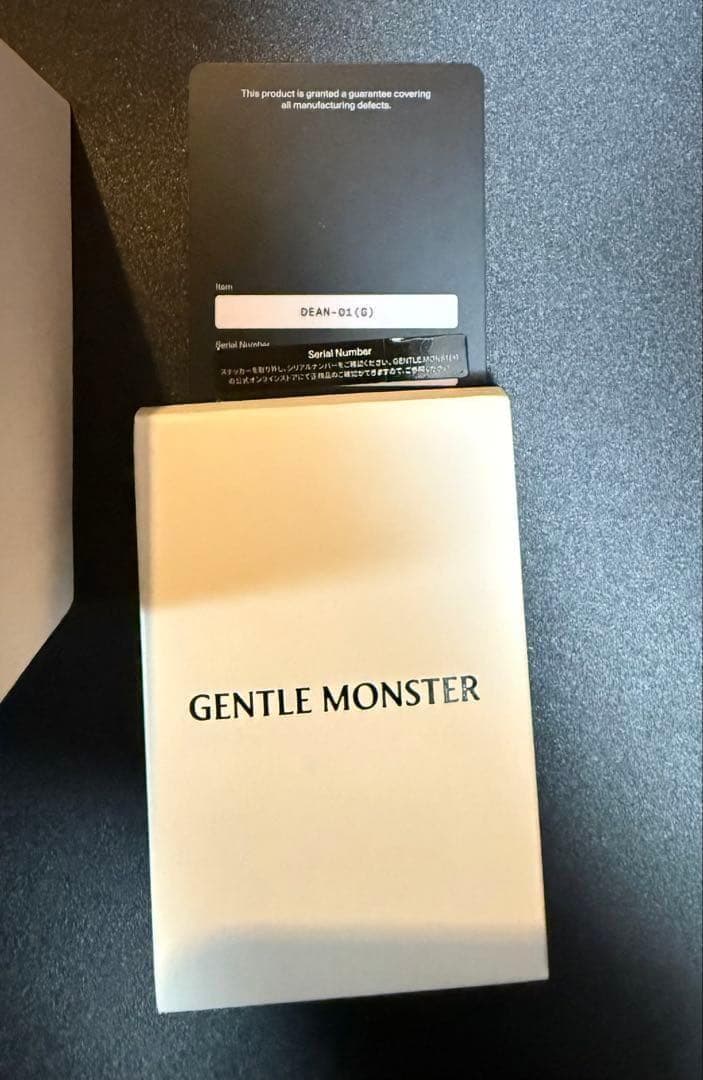 正規品　GENTLEMONSTER DEAN 01(G) ジェントルモンスター
