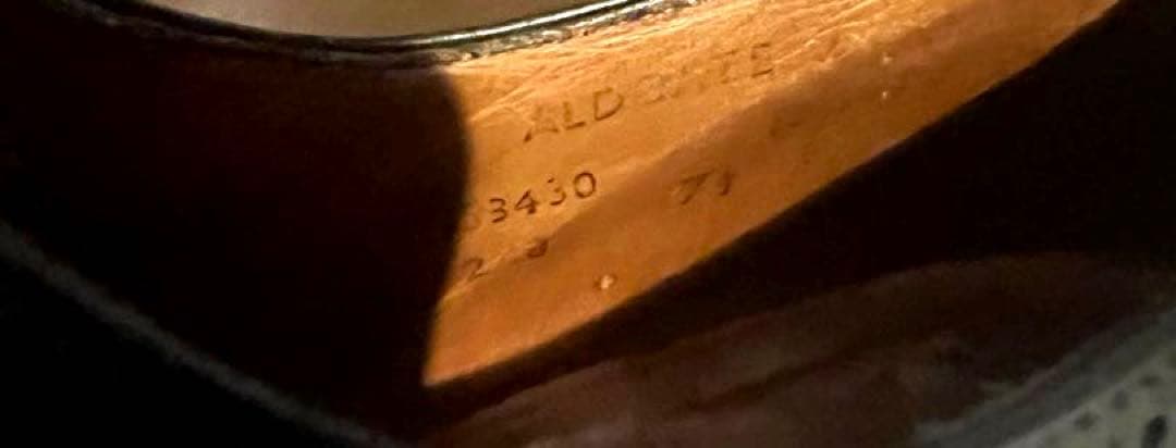 Crockett&Jones 7 1/2 ALDGATE セミブローグ