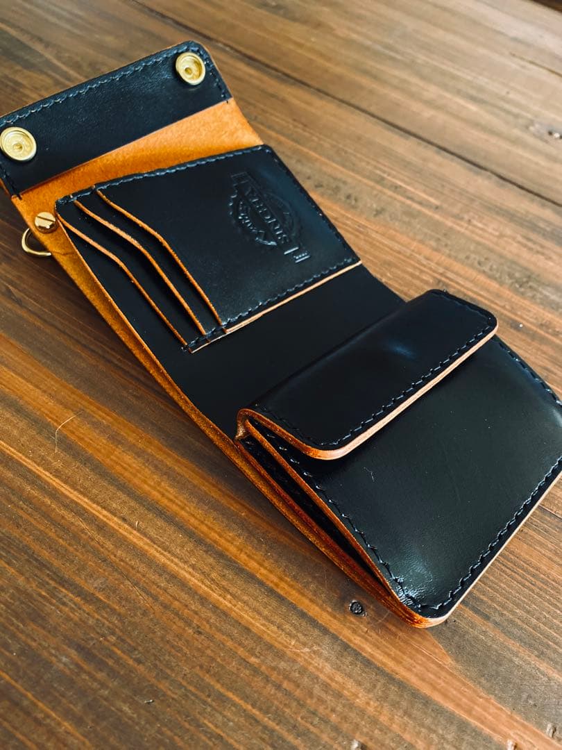 【栃木レザー】ショートトラッカーウォレットTS03-63