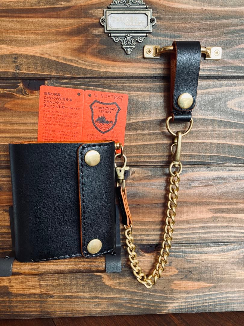 【栃木レザー】ショートトラッカーウォレットTS03-63