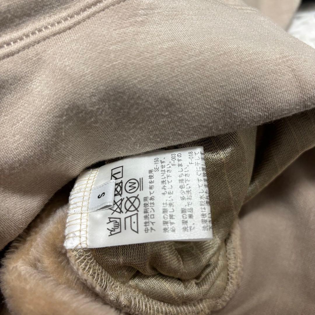 JUN&ROPE スウェット 裏起毛 クルーネック ゴルフウェア ベージュ