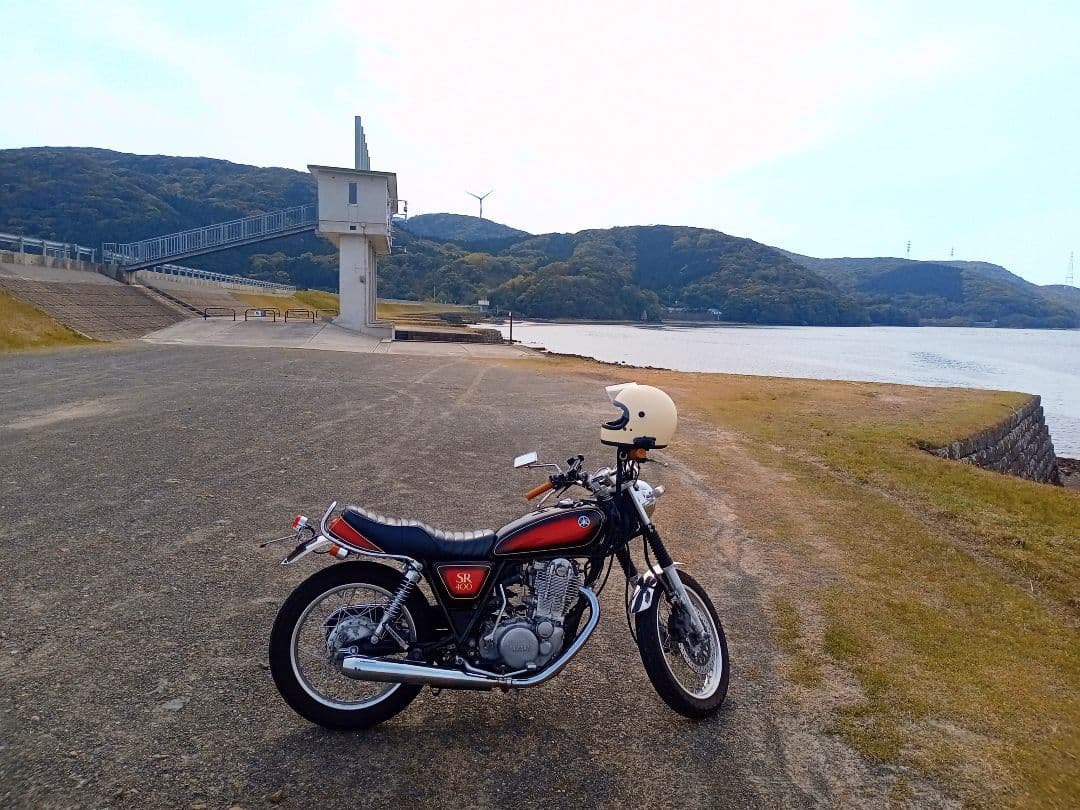 ヤマハ SR400 Fi車用 レッドサンバースト外装Set