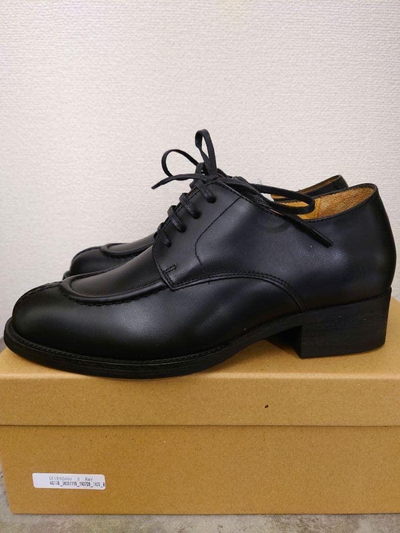 【新品】shiun COW LEATHER U-TIP DERBY サイズ39