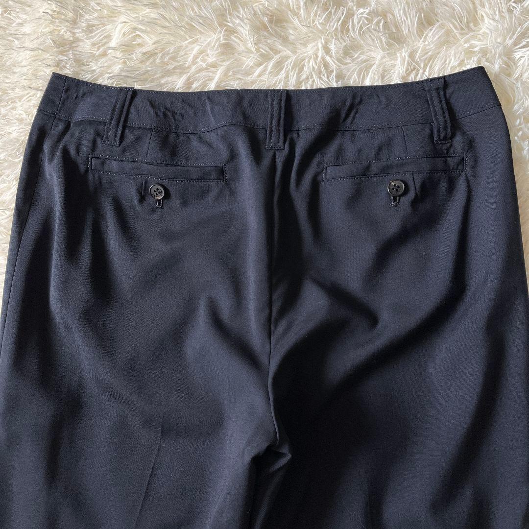 【美品】バーバリーロンドン ウールスラックス ネイビー 44 イタリア製