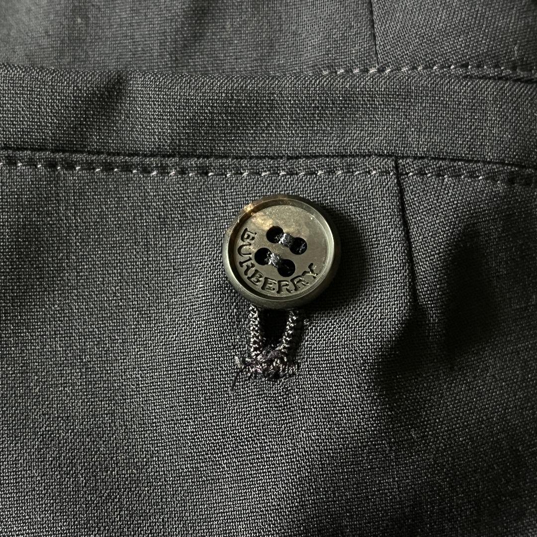 【美品】バーバリーロンドン ウールスラックス ネイビー 44 イタリア製