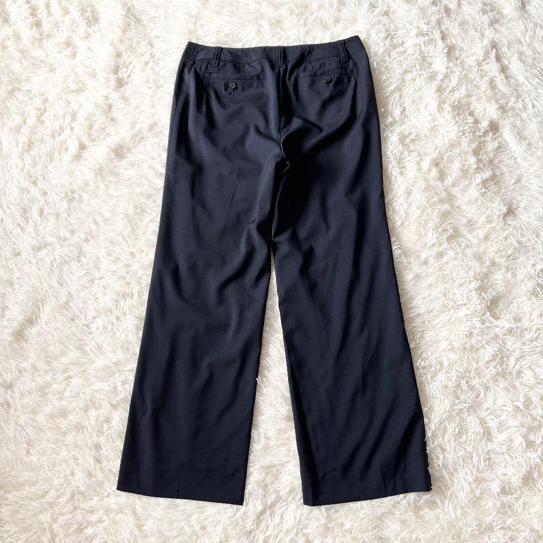 【美品】バーバリーロンドン ウールスラックス ネイビー 44 イタリア製