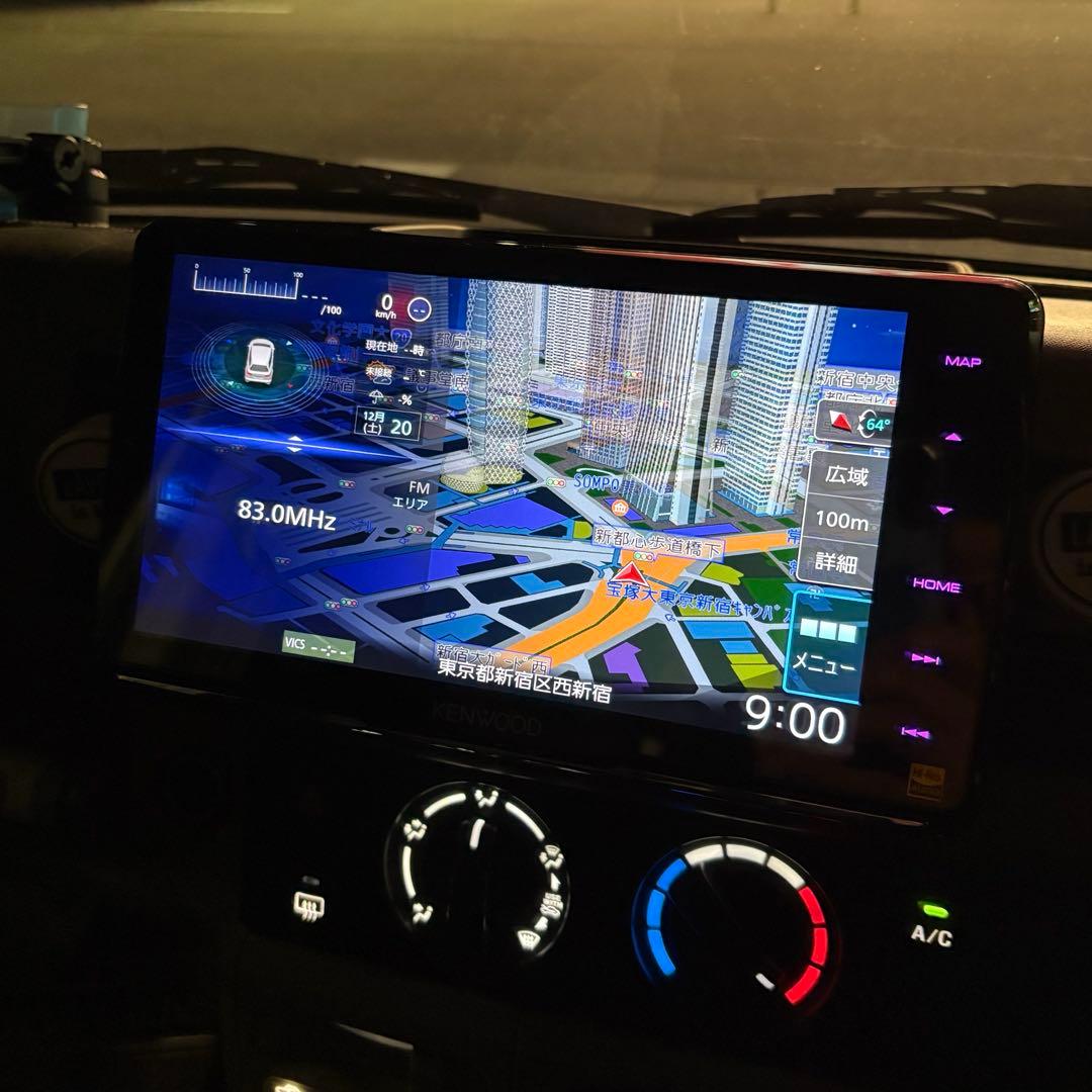 KENWOOD 大画面フローティング 9インチナビ MDV-M910HDF