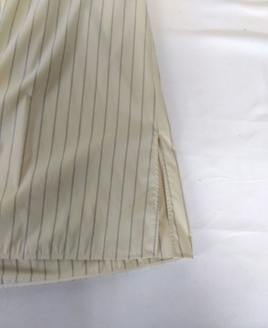 ほぼ未使用✨TICCA バンドカラーストライプシャツワンピース