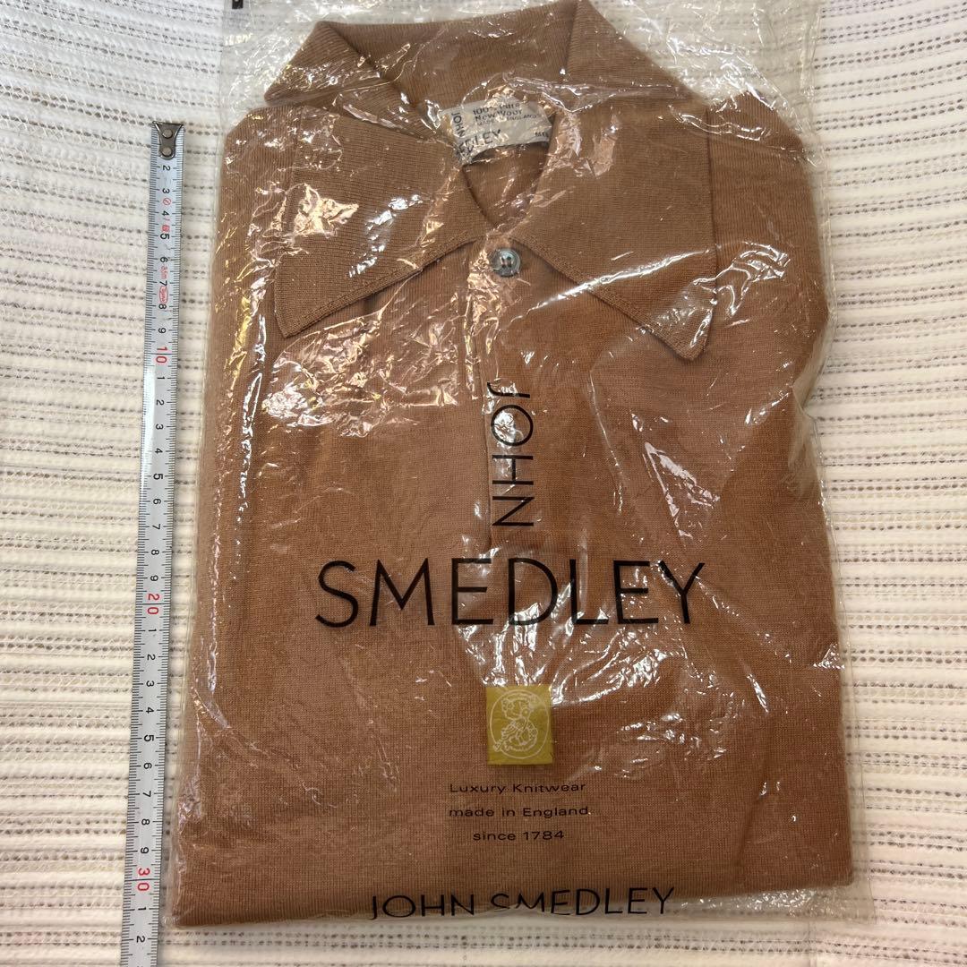 JOHN SMEDLEY ジョンスメドレー 襟付きニットウール 英国製 メンズ