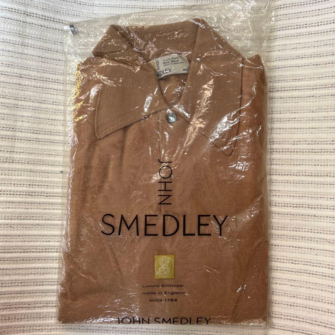 JOHN SMEDLEY ジョンスメドレー 襟付きニットウール 英国製 メンズ
