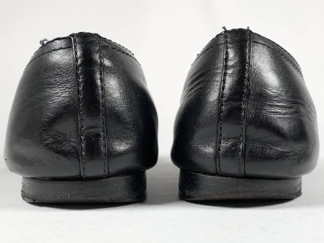 【正規】美品 シャネル CHANEL ココマーク レザー フラットシューズ 39