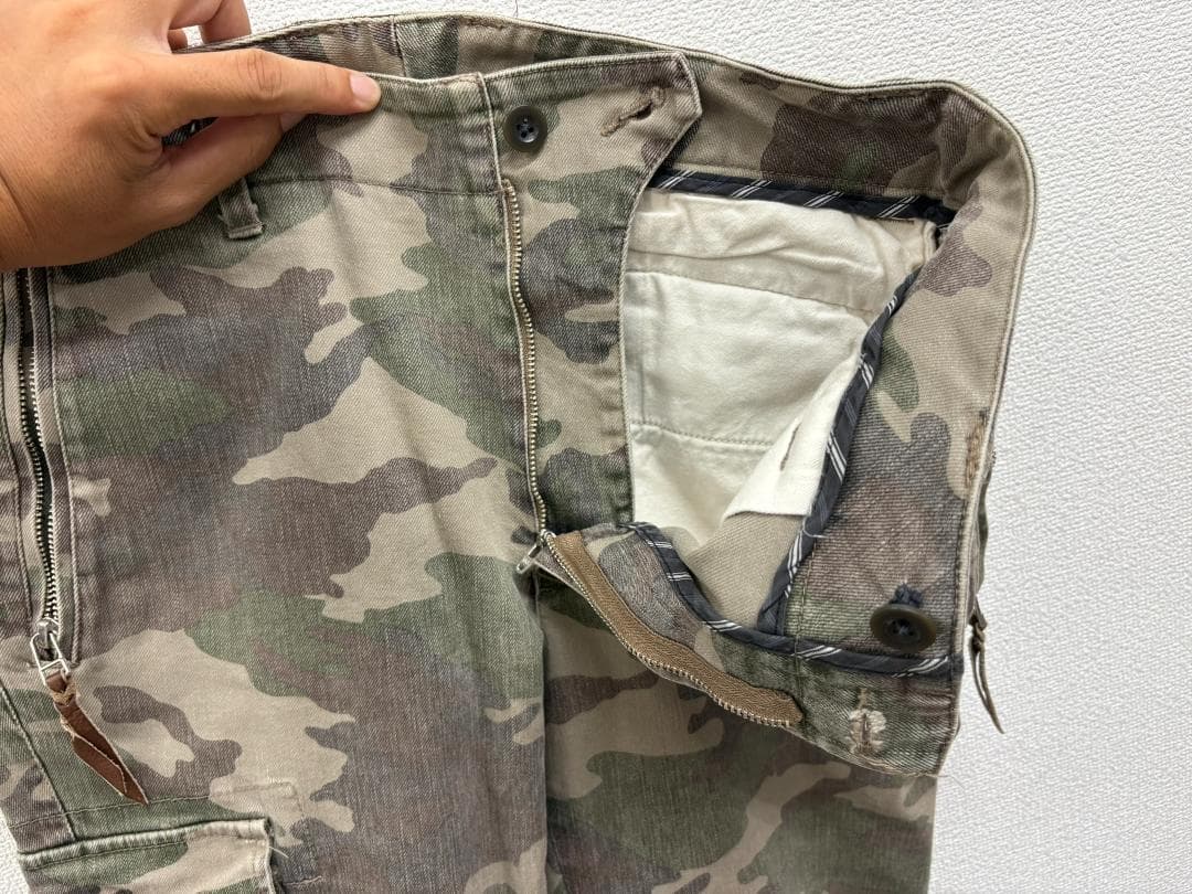 マックスフリッツMax Fritz迷彩ワンサイドカーゴパンツ★A25441