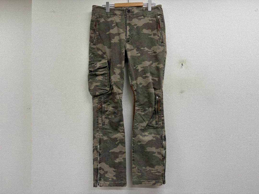 マックスフリッツMax Fritz迷彩ワンサイドカーゴパンツ★A25441