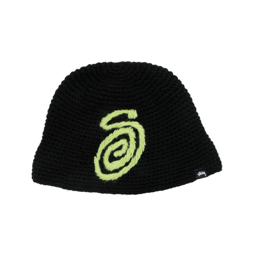 stussy Swirly S ニット バケットハット