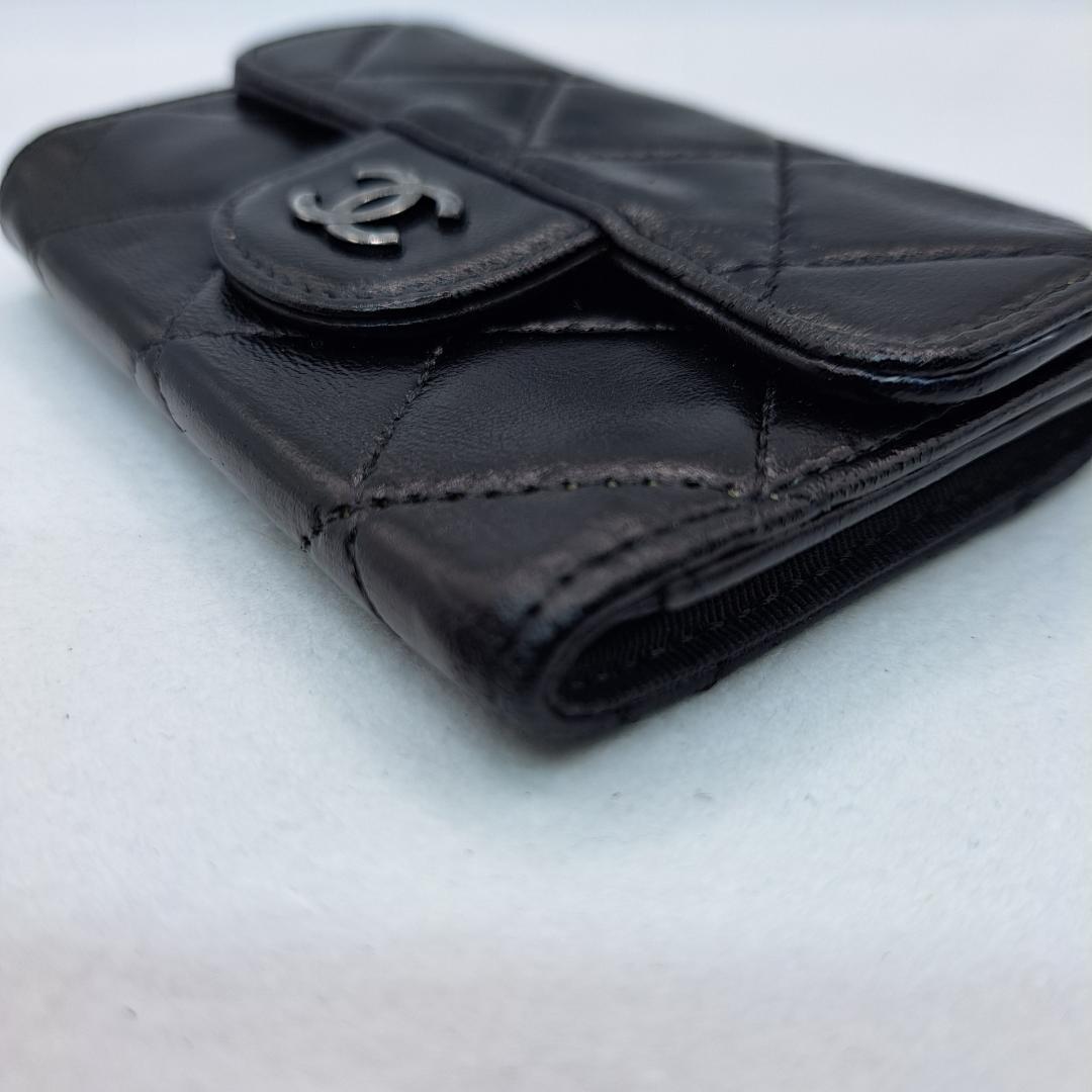 CHANEL　マトラッセ　キーケース　ブラック