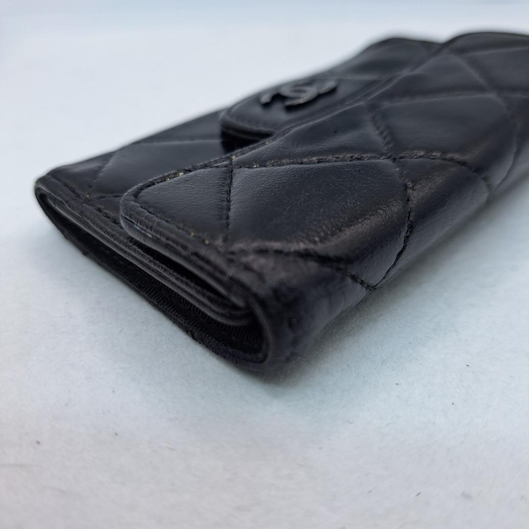 CHANEL　マトラッセ　キーケース　ブラック