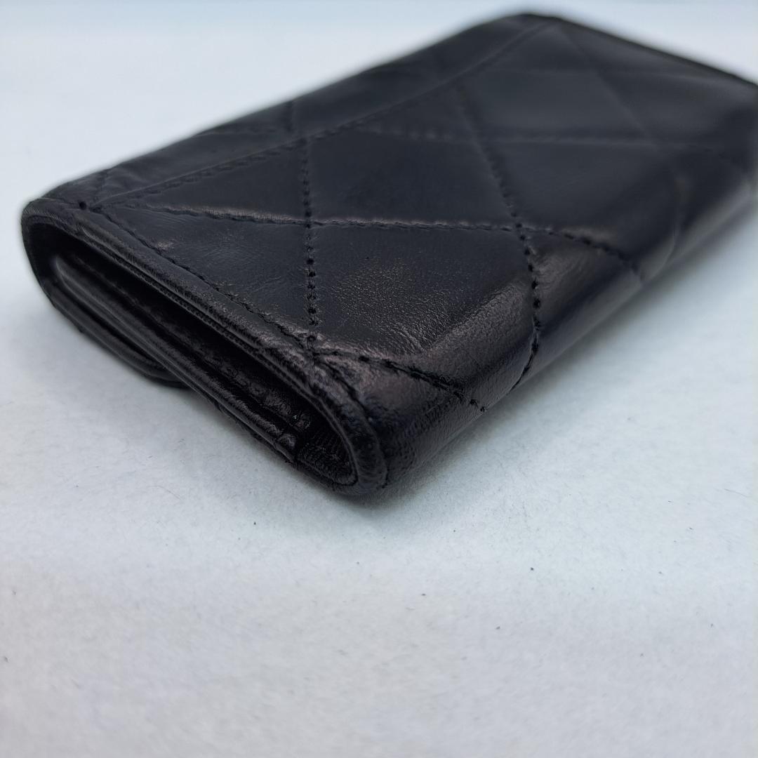CHANEL　マトラッセ　キーケース　ブラック