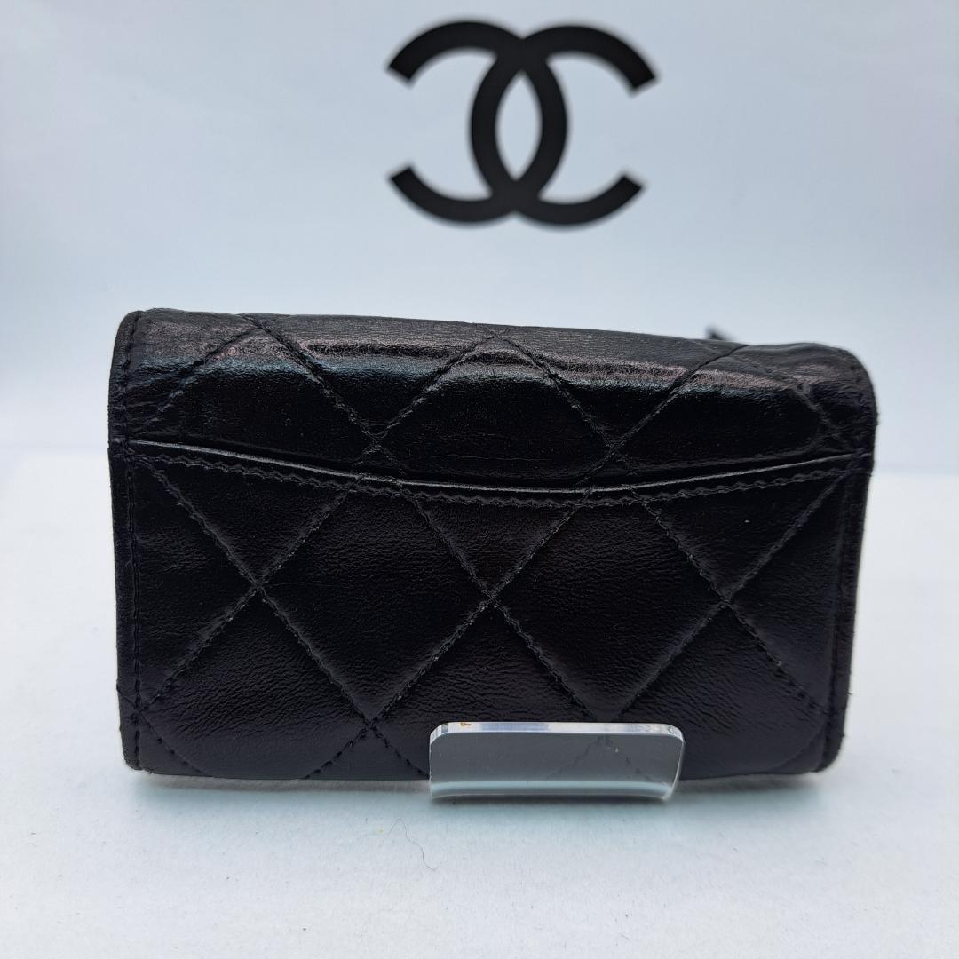 CHANEL　マトラッセ　キーケース　ブラック