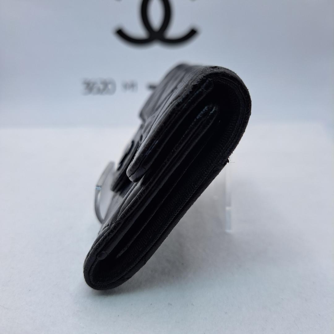 CHANEL　マトラッセ　キーケース　ブラック