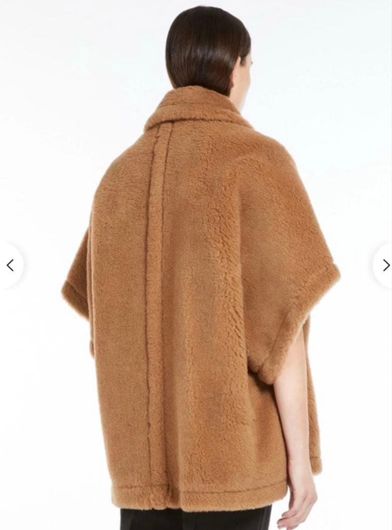正規店購入 Max Mara テディベア　ケープコート キャメル