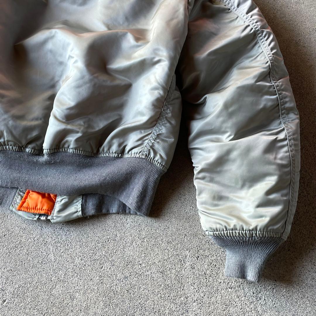 90s USA製 ALPHA MA-1 flight bomber jacket