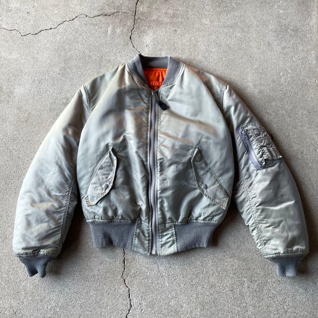 90s USA製 ALPHA MA-1 flight bomber jacket