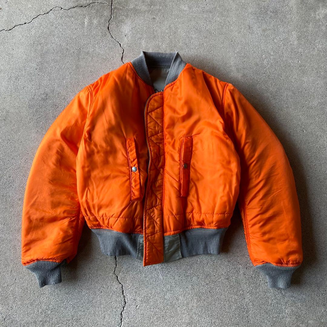 90s USA製 ALPHA MA-1 flight bomber jacket