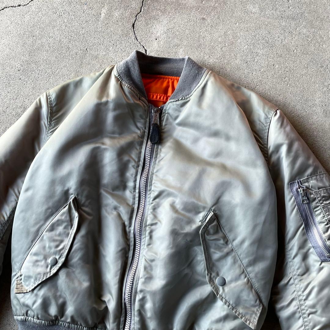 90s USA製 ALPHA MA-1 flight bomber jacket