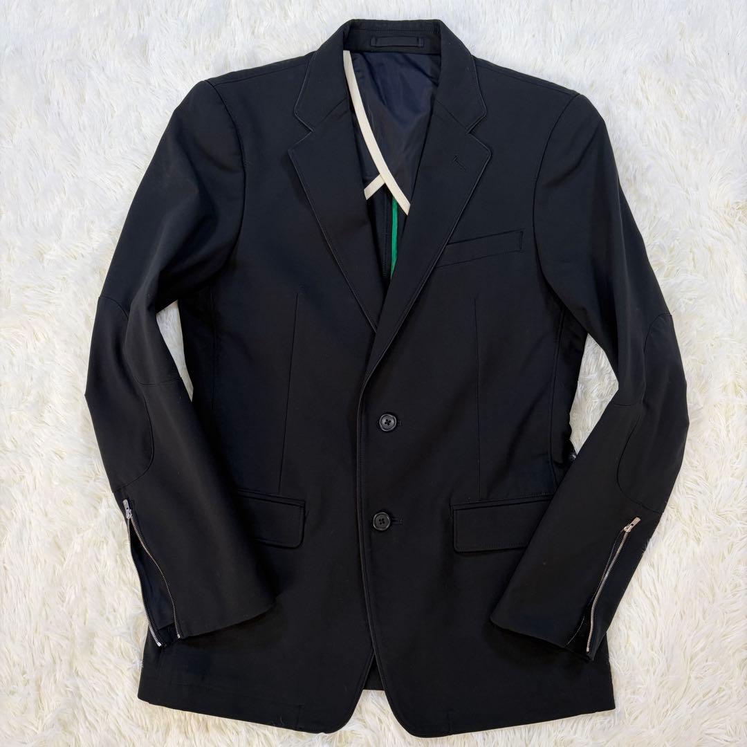 【美品】ヘルムートラング パイピング テーラードジャケット 日本製 黒 36
