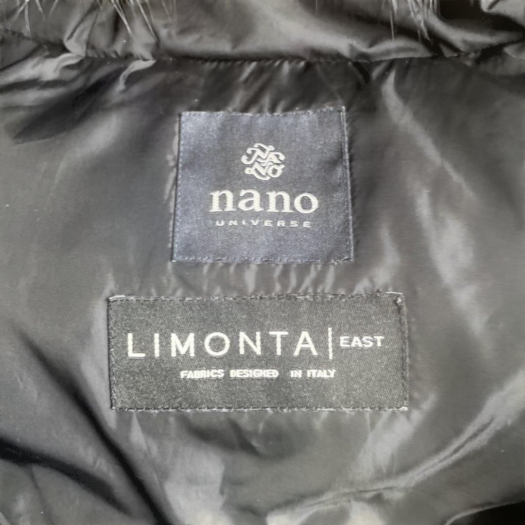 超美品　ナノユニバース　リモンタ　LIMONTA ダウンベスト　黒　M 38