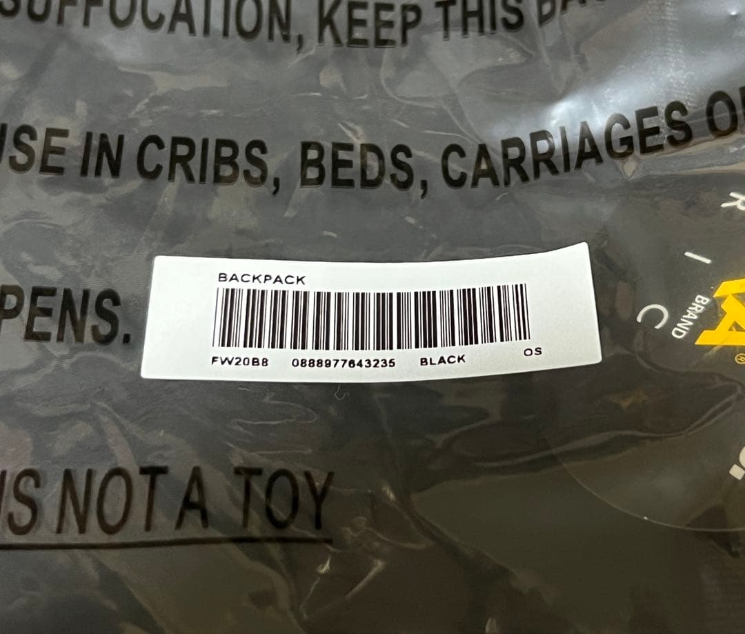 Supreme Backpack Black FW20 リュック バッグ