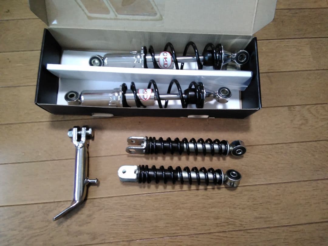 スーパーカブ　フロント、リア、スタンド　ＯＫＤサスペンション　ローダウンセット