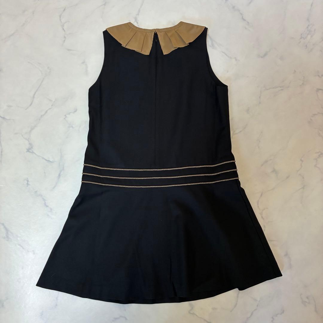 【匿名発送】LIRICOゴールドライン長袖ワンピース　フォーマル　卒園式　入園式