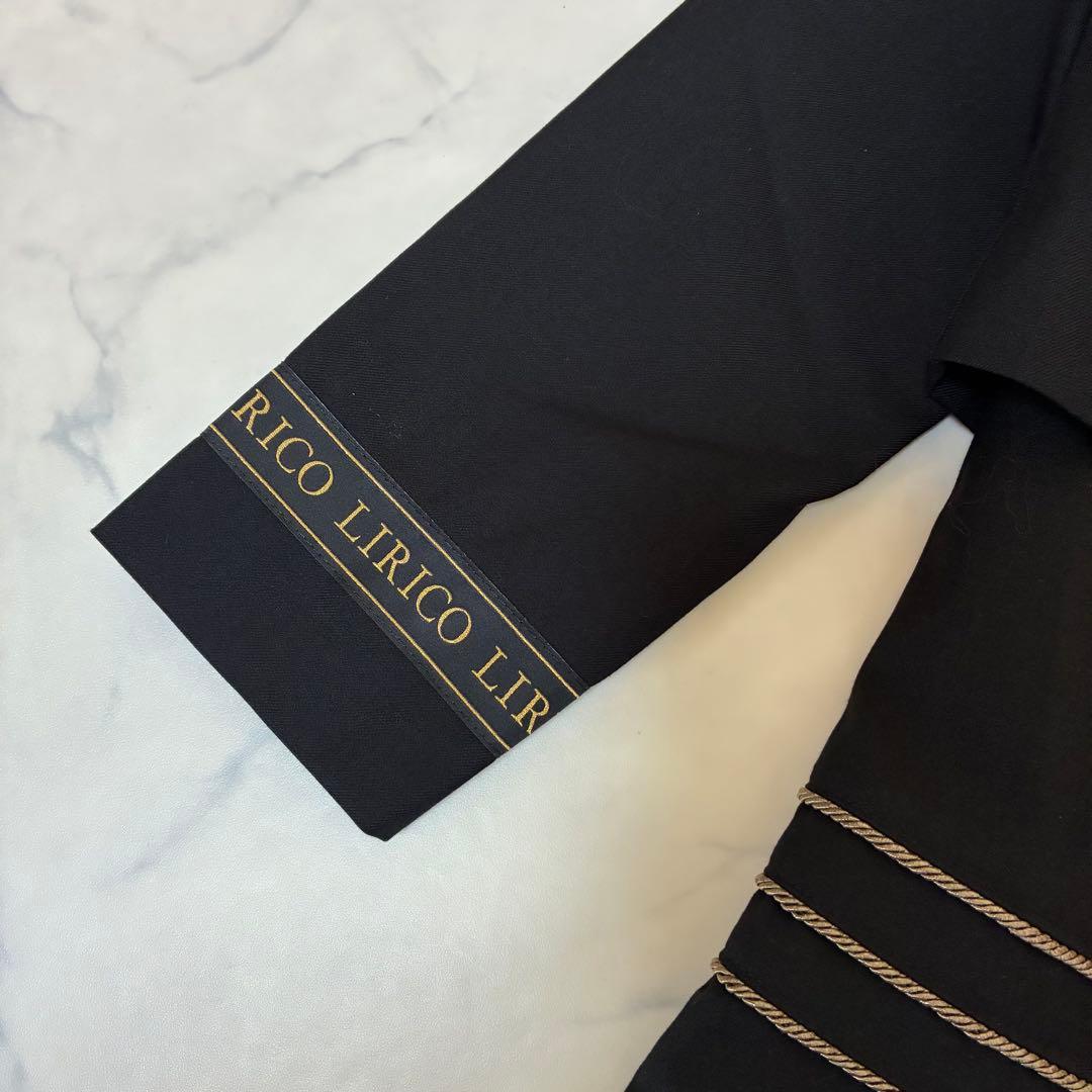 【匿名発送】LIRICOゴールドライン長袖ワンピース　フォーマル　卒園式　入園式