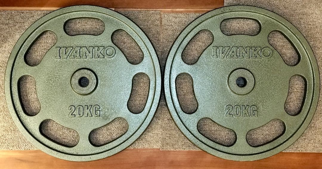 IVANKO 20KG バーベルプレート 2枚セット（28mm用）