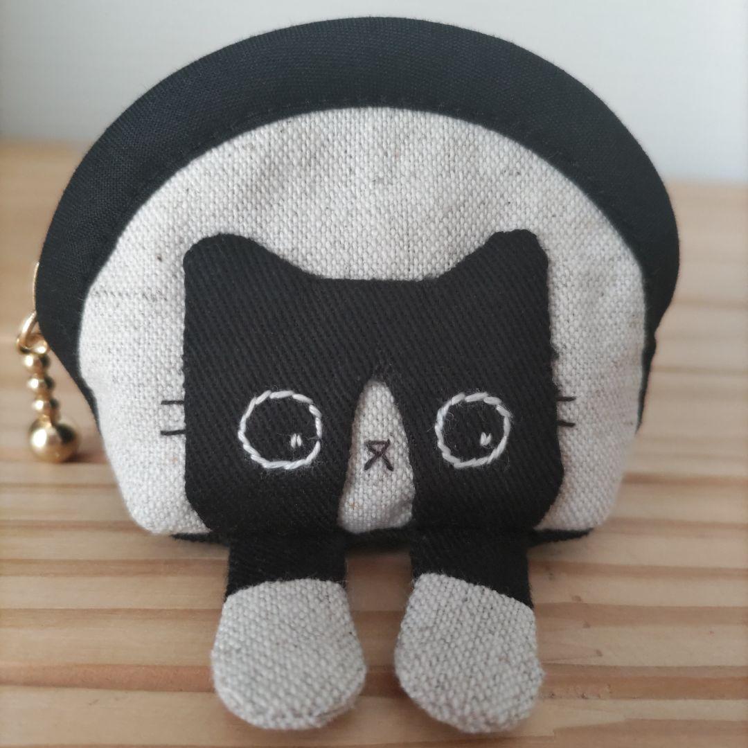 【ひめページ1】ミニミニポーチ☆黒猫、ハチワレ猫