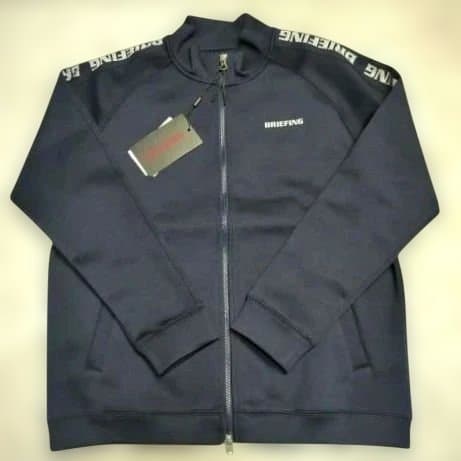 ♦レディース♦　ブリーフィング　ブルゾン　サイドロゴ　ネイビー サイズL