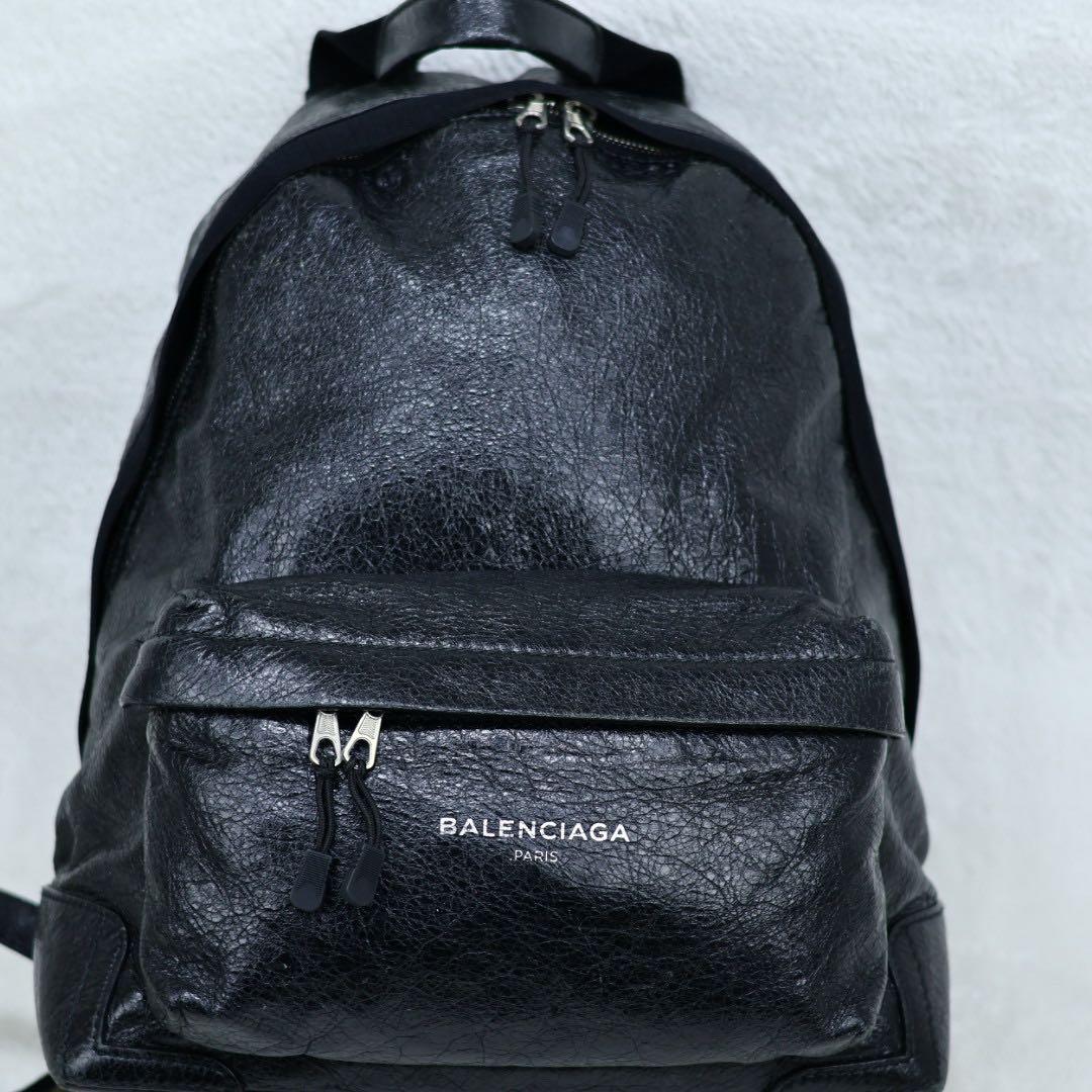 BALENCIAGA エクスプローラ　ユニセックス　ブラックレザー リュック