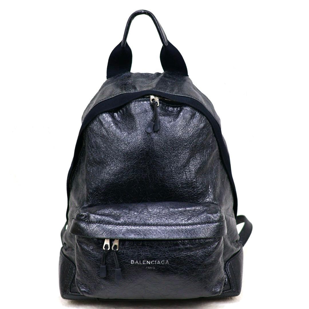 BALENCIAGA エクスプローラ　ユニセックス　ブラックレザー リュック