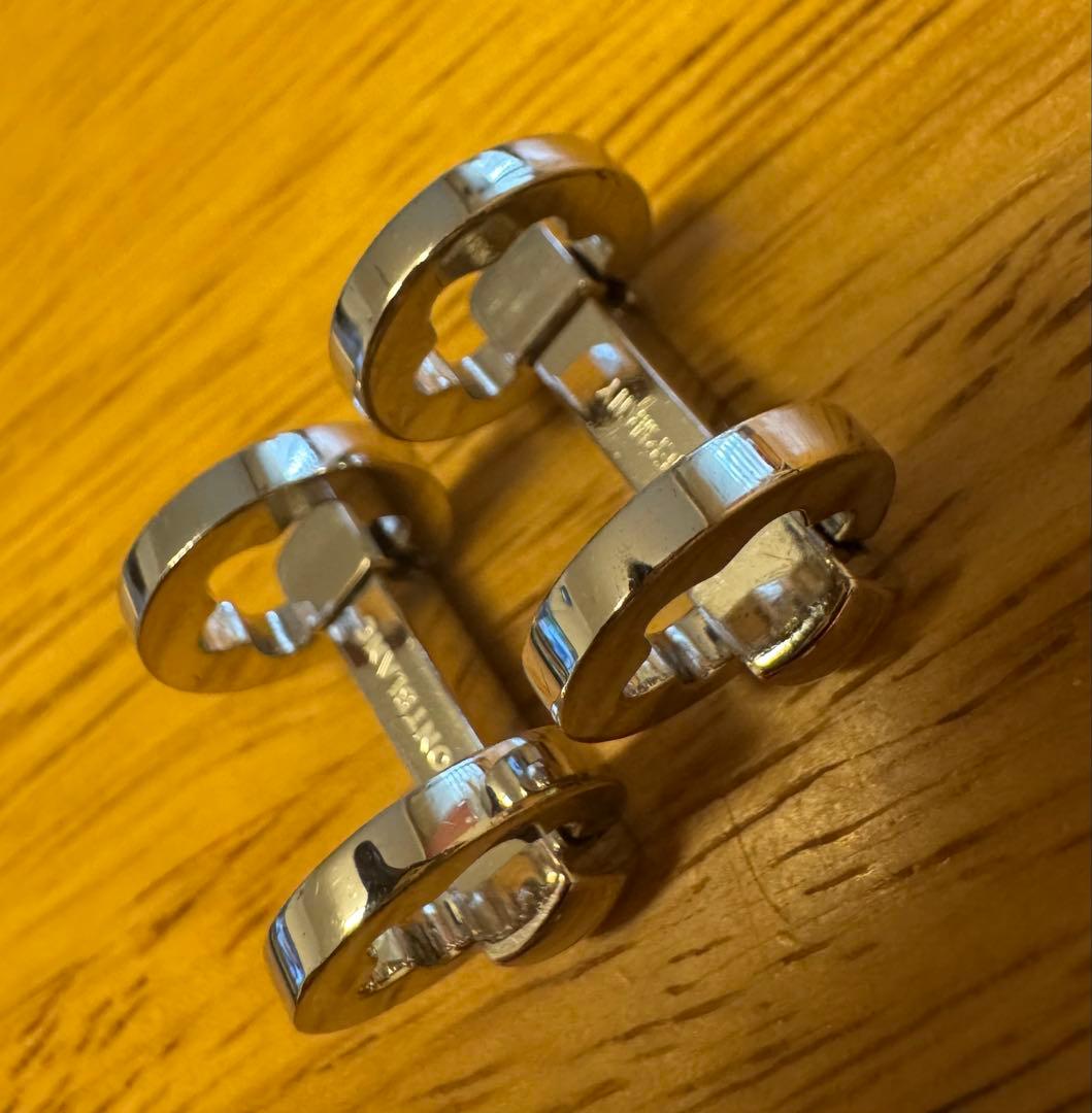 MONTBLANC(モンブラン)カフス ロゴ シルバー 現品のみ